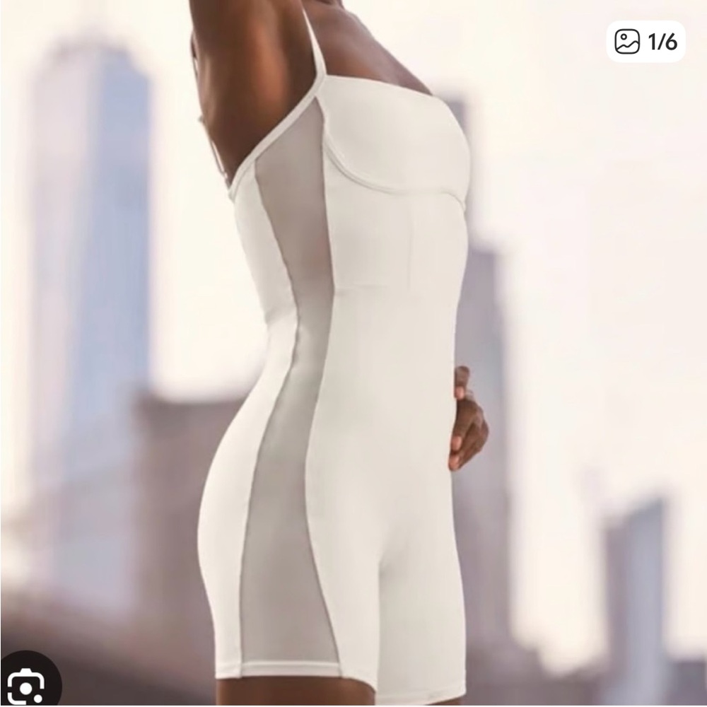ALO Yoga Sheer Everlasting Bodysuit IVORY XS NWT
